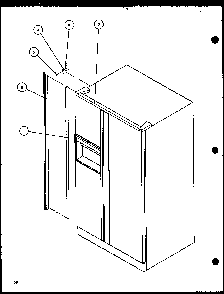 B18 Trim Kit Assembly Diagram and Parts List for SBD20K-P1117701W  Amana Refrigerator