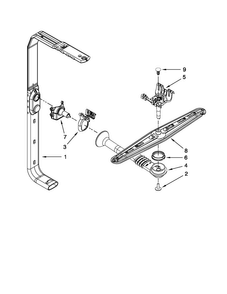Upper Wash And Rinse Parts Diagram and Parts List for MDB4630AWB0  Maytag Dishwasher