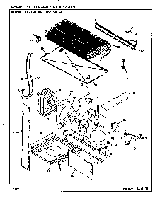 Unit Compartment & System Diagram and Parts List for RB21KN-4A CG83A Magic Chef Refrigerator