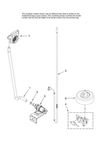 Fill And Overfill Parts Diagram and Parts List for ADB3500AWS0  Amana Dishwasher