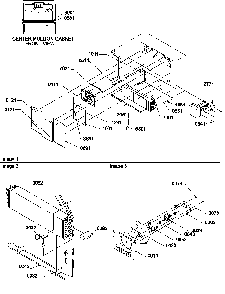 Evaporator And Fan Motor Assemblies Diagram and Parts List for TSI22VL-P1306602WL  Amana Refrigerator