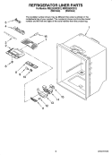 REFRIGERATOR LINER PARTS Diagram and Parts List for MBL2262KES12  Maytag Refrigerator
