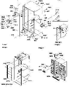 Cabinet Parts And Toe Grille Diagram and Parts List for SBDX520TW-P1313202WW  Amana Refrigerator