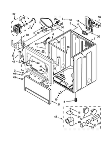 Part Location Diagram of W10547700 Whirlpool CABINET