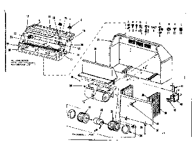 Range Hood Diagram and Parts List for 8505436700  Kenmore Range Hood