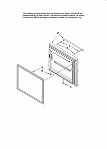Freezer Door Parts Diagram and Parts List for GB2026REKS13  Amana Refrigerator