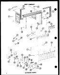 Part Location Diagram of B1124707 Whirlpool BOTTOM RAIL-PAINTED