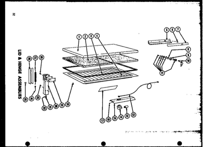 Section 4 Diagram and Parts List for CP15  Amana Freezer
