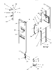 Freezer Door Diagram and Parts List for SGD521SBL-P1197101WL  Amana Refrigerator