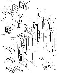 Fresh Food Door Diagram and Parts List for SXDE27NP-P1162204W  Amana Refrigerator