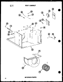 INTERIOR PARTS Diagram and Parts List for 13-3MW P5497421R Amana Air Conditioner
