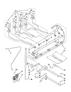 Manifold Parts Diagram and Parts List for MGR8775AS0  Maytag Range