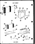 COIL PARTS Diagram and Parts List for 13-3MW P5497421R Amana Air Conditioner