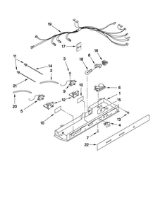 Control Parts Diagram and Parts List for 5MS224NEWY02  Maytag Refrigerator