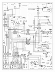 Wiring Information Diagram and Parts List for AS2628HEKB0  Amana Refrigerator