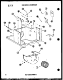 INTERIOR PARTS Diagram and Parts List for 113-3NHE P5497519R Amana Air Conditioner