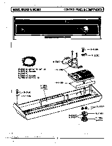 Control Panel & Components Diagram and Parts List for LWC202  Maytag Dishwasher