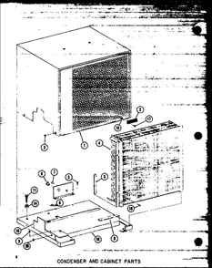 Condenser And Cabinet Parts Diagram and Parts List for CRF2-1J P67850-9C Amana Air Conditioner