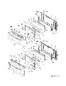 Doors Diagram and Parts List for 79097403411  Kenmore Range
