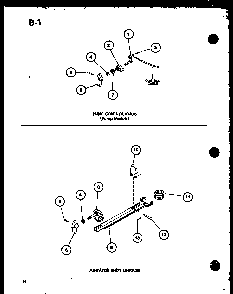 Pump Control Knob Diagram and Parts List for TWA-200 P75753-1W Amana Washer