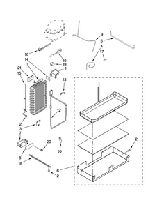 Lower Unit And Tube Parts Diagram and Parts List for JS42PPDUDB01  Jenn-Air Refrigerator