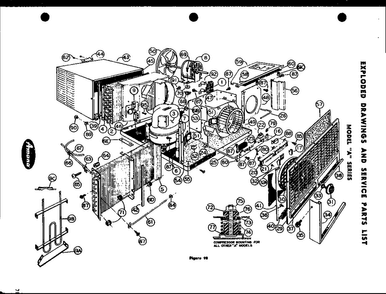 Section 4 Diagram and Parts List for 100C-5N1  Amana Air Conditioner