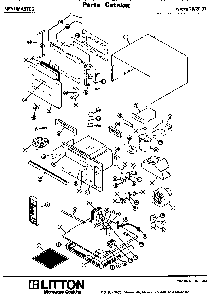 Replacement Parts Diagram and Parts List for 70 2009 Amana Microwave