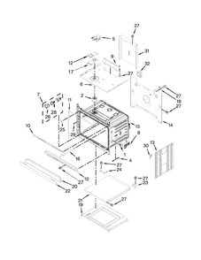 Oven Parts Diagram and Parts List for MEW9530AB02  Maytag Wall Oven