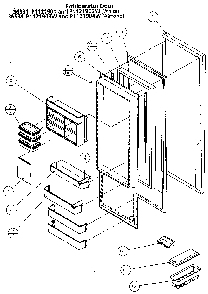 Refrigerator Door Diagram and Parts List for 36531-P1121902W  Amana Refrigerator