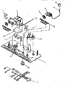 Control Panel Diagram and Parts List for TR21S4L-P1196103WL  Amana Refrigerator