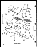 Part Location Diagram of C3623002 Whirlpool TRIM, HANDLE