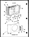 CONDENSER PARTS Diagram and Parts List for 614-2P P5472059R Amana Air Conditioner