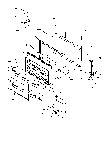 Freezer Door Diagram and Parts List for TP21A3L-P1181503WL  Amana Refrigerator