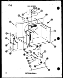 INTERIOR PARTS Diagram and Parts List for 6245J P5472053R Amana Air Conditioner