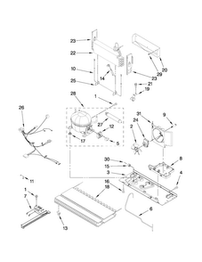 Unit Parts Diagram and Parts List for MFI2269VEQ1  Maytag Refrigerator