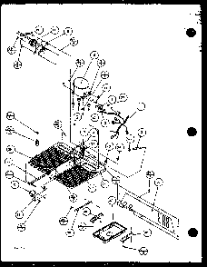 Evaporator Diagram and Parts List for TM16QB1L-P1111204WL  Amana Refrigerator