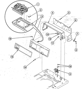 Part Location Diagram of 38188P Maytag KIT, CONTROL& SHIELD