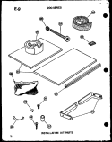 INSTALLATION PARTS Diagram and Parts List for 218-3EW P5541742R Amana Air Conditioner