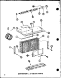 EVAP & ACTION AIR PARTS Diagram and Parts List for ES218D3MT P6753501R Amana Air Conditioner