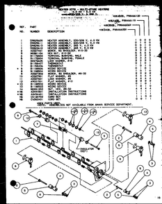 Heater Kits - Multi-Stage Heaters Diagram and Parts List for CBK320B1 P6476302R Amana Air Conditioner