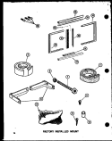 FACTORY INSTALLED MOUNT Diagram and Parts List for ES218D3MT P6753501R Amana Air Conditioner