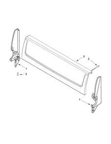 Backguard Parts Diagram and Parts List for AGG200AAW0  Amana Range
