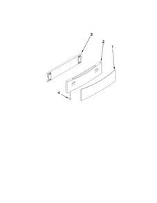 Part Location Diagram of 5715A113-50 Whirlpool PANEL-DRWR