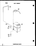 SCOT COMPACT COMPRESSOR PARTS Diagram and Parts List for 16-3SPMK P5497459R Amana Air Conditioner