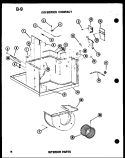 100 SERIES COMPACT INTERIOR PARTS Diagram and Parts List for ES108-2EK P6723121R Amana Air Conditioner