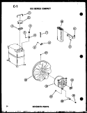 100 SERIES COMPACT INTERIOR PARTS Diagram and Parts List for ES108-2EK P6723121R Amana Air Conditioner