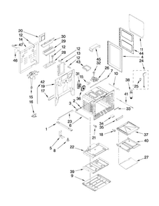 Chassis Parts Diagram and Parts List for JGS9900CDS01  Jenn-Air Range