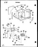 PORTABLE BASE PAN & CONTROLS Diagram and Parts List for 9P-2SPMK P5497231R Amana Air Conditioner