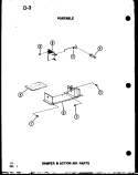 PORTABLE DAMPER & ACTION AIR PARTS Diagram and Parts List for 9P-2SPMK P5497231R Amana Air Conditioner