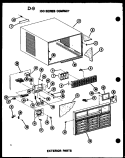 100 SERIES COMPACT EXTERIOR PARTS Diagram and Parts List for ES1082HL P6723122R Amana Air Conditioner